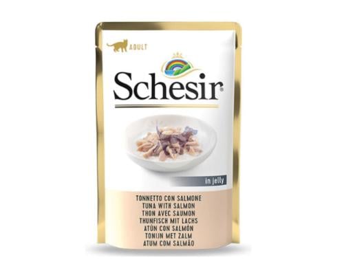 شيزر طعام رطب للقطط بالتونة والسلمون 85g