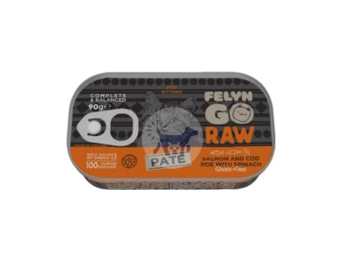 فلاين جو طعام رطب للكيتن باتيه السلمون وبيض سمك ال...