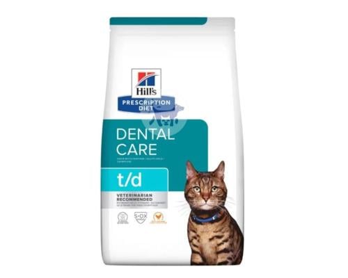 هيلز t/d طعام جاف للقطط للعناية بالاسنان1.5kg