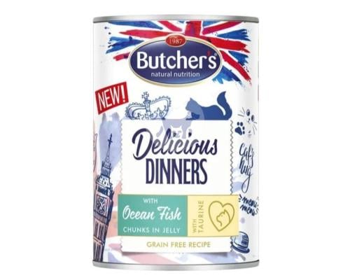 بوتشرز طعام رطب للقطط بسمك المحيط في الجيلي 400g