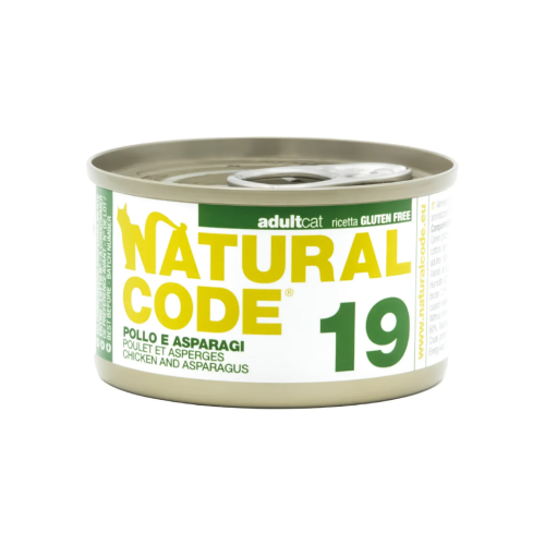 ناتشورال كود طعام رطب للقطط بالدجاج والهليون 85g