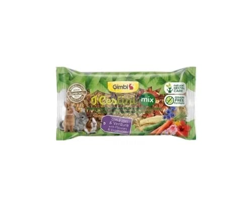 Gimbi Treats for Rabbits and Rodents with Herbs, F...