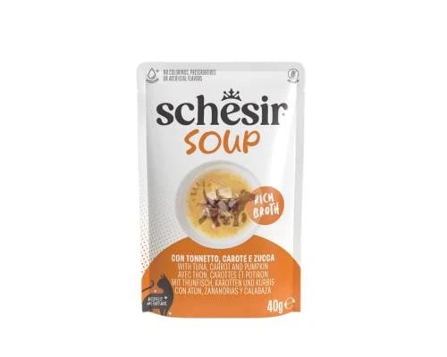 Schesir Wet Cat Food Tuna & Pumpkin Soup 40g