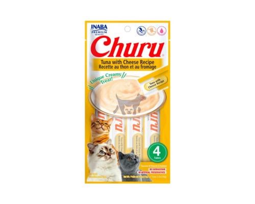 اينابا تشورو مكافات للقطط هريس التونة والجبن 14g×4