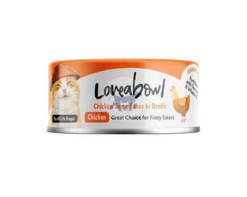 لاف اباول طعام رطب للقطط شرائح الدجاج في المرق 70g