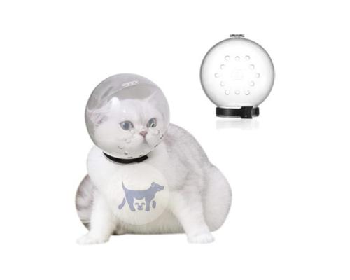 غطاء رأس شفاف قابل للتعديل للقطط