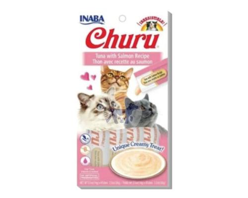 اينابا تشورو مكافات للقطط هريس التونة والسلمون 4×1...