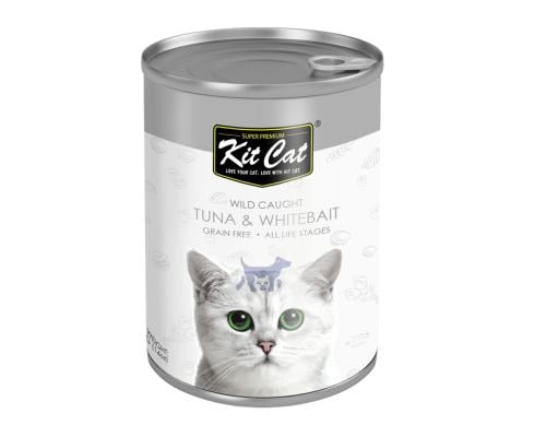 كت كات طعام رطب للقطط بالتونا والوايت بيت 400g
