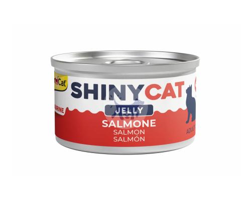 جيم كات شايني طعام رطب للقطط البالغة بالسلمون في ا...