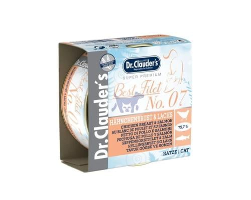 دكتور كلاودرز طعام رطب للقطط بالدجاج والسلمون 70g