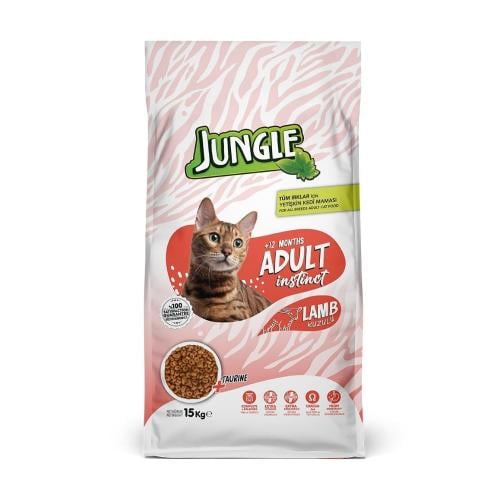 جنغل طعام جاف للقطط البالغة بلحم الضأن 15kg