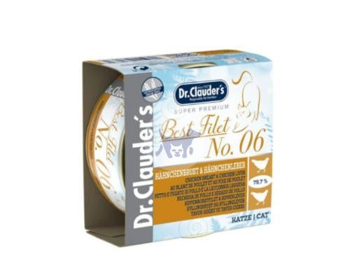 دكتور كلاودرز طعام رطب للقطط بصدور وكبد الدجاج 70g