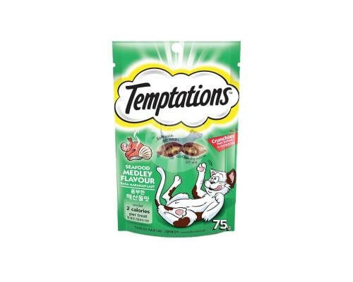 تيمبتايشن مكافات للقطط بالمأكولات البحرية 75g