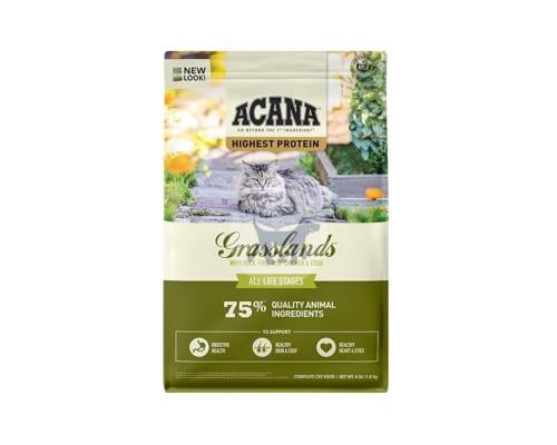 اكانا غراسلاندز طعام جاف للقطط بالدجاج والبط والبي...