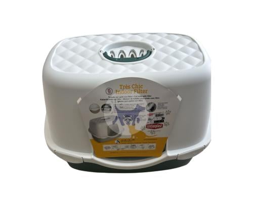 ليتر بوكس مغلق للقطط مع فلتر داخلي