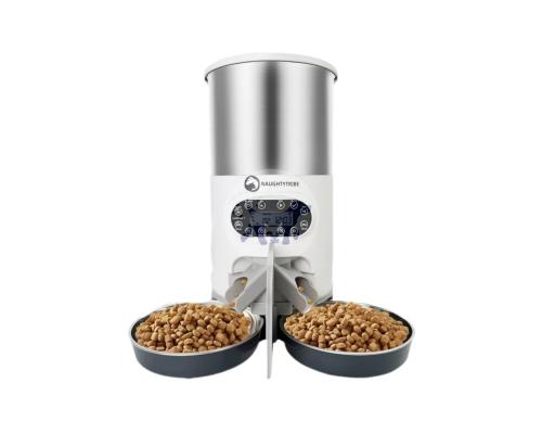 موزع طعام ستانلس ستيل الكتروني مع مقسم ثنائي الاتج...