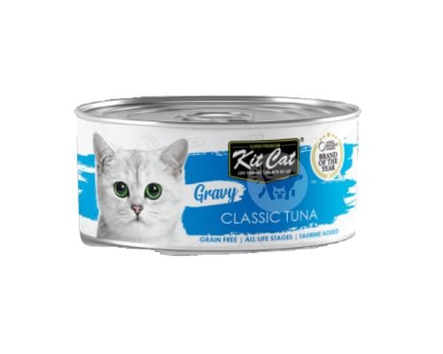 كت كات طعام رطب للقطط بالتونا الكلاسيكية مع المرق...