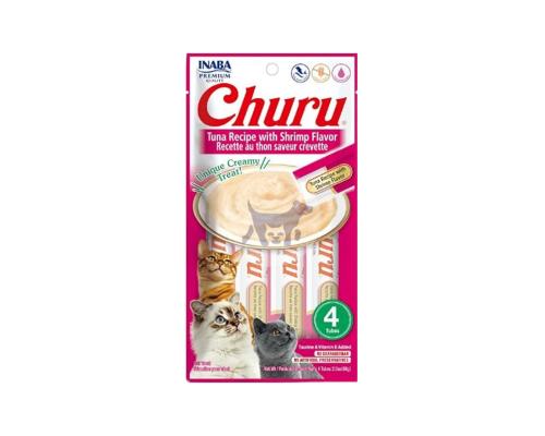اينابا تشورو مكافات للقطط هريس التونة والجمبري 14g...