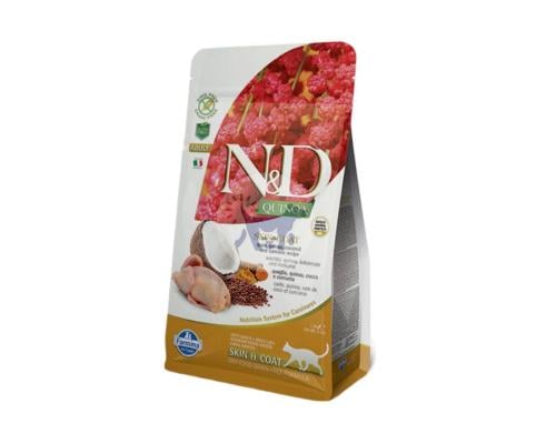 ان اند دي طعام جاف للقطط للعناية بالجلد والفراء با...