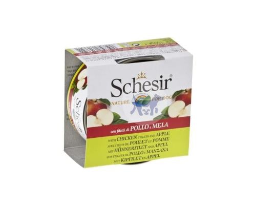 شيزر طعام رطب للكلاب فيليه الدجاج مع التفاح 150g