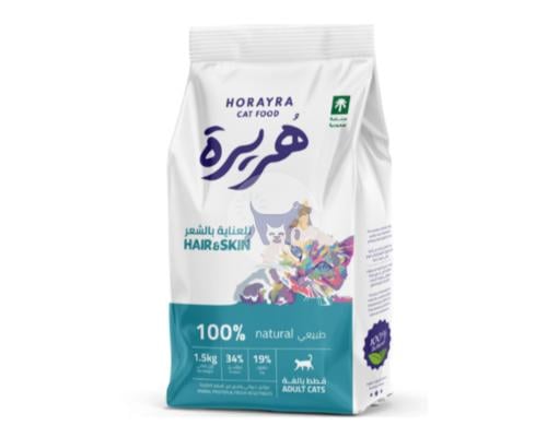 هريرة هير اند سكين طعام جاف للقطط البالغة للعناية...
