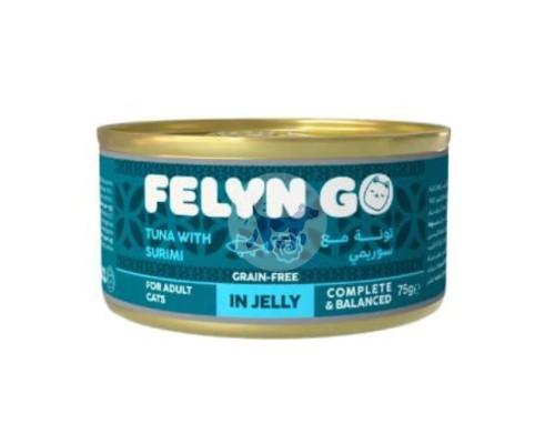 فلاين جو طعام رطب للقطط بالتونة مع السوريمي في الج...