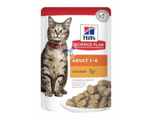 هيلز طعام رطب للقطط البالغة بالدجاج في المرق 85g