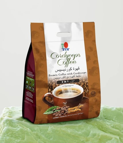 قهوة كورديسيبس نيو بدون سكر DXN CORDYCEPS COFFEE 3...