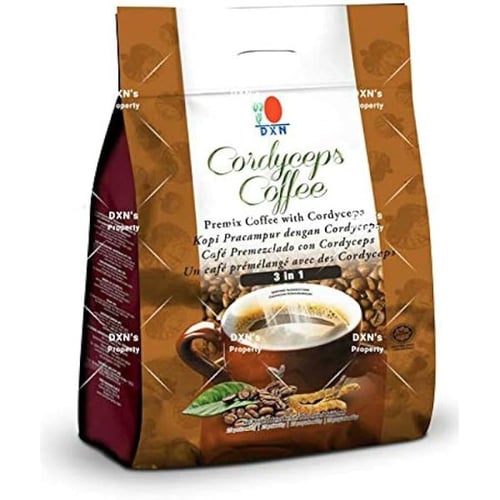قهوة كورديسيبس نيو بدون سكر DXN CORDYCEPS COFFEE 3...