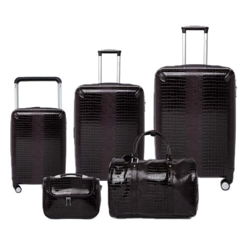 حقائب جلد 5 قطع ( Crocodile )