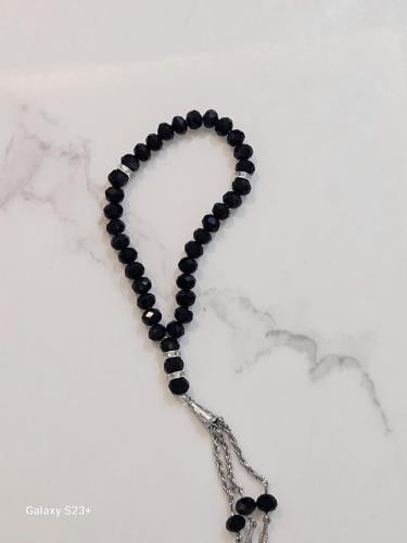 سبحة اسود اللون دائرى 33 حبة