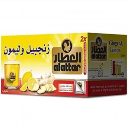 شاي زنجبيل وليمون العطار