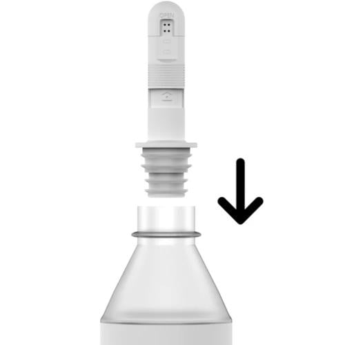 رأس شطاف محمول للسفر – يركب على قارورة ماء