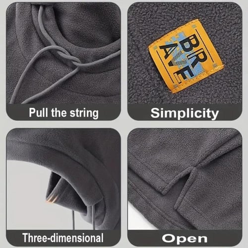 قناع رأس مقاوم للهواء بخيط شد، دفا قوي للبرد وركوب...