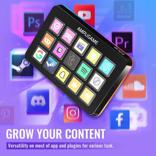 لوحة تحكم ماكرو للبث والتحكم — FIFINE D6 Mini