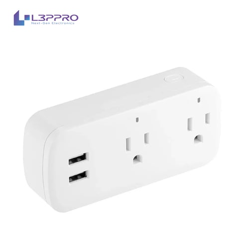 مقبس ذكي Wi-Fi متعدد المنافذ مع USB متوافق مع Alex...
