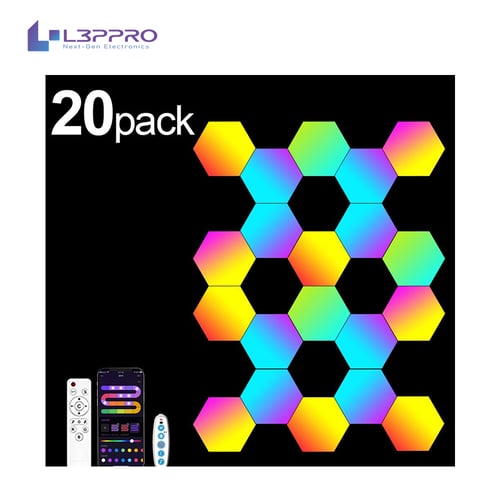 مصباح ذكي سداسي الشكل RGB