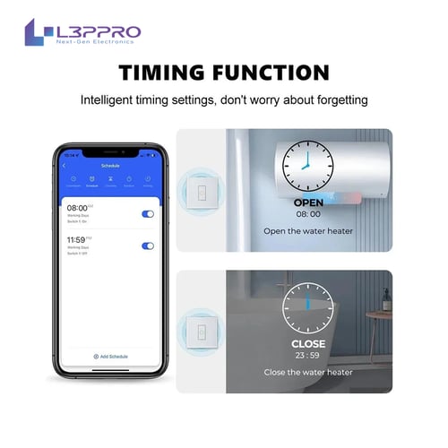 مفتاح ذكي 40A مدعوم بي اليكسا