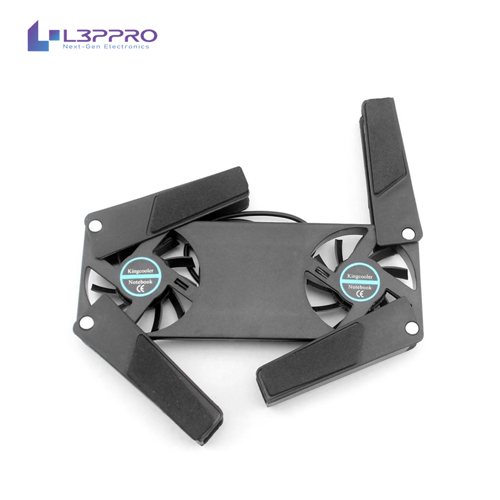 وسادة تبريد قابلة للطي مع مراوح مزدوجة