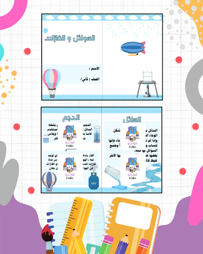 مطوية السوائل والغازات - علوم - ثاني ابتدائي