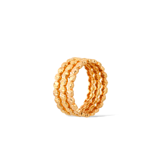 Marami gold ring with a simple design, 21 karat