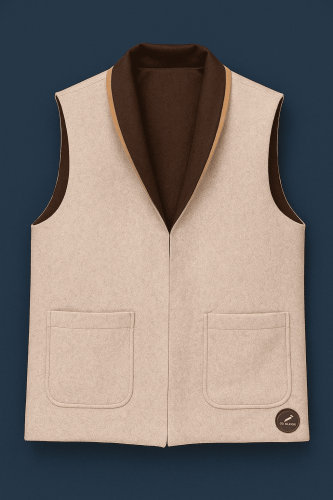Men's winter sadria double face on jacquard presse...