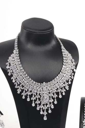 طقم اكسسوار زركون 4 قطع - (تصميم رقم 30)