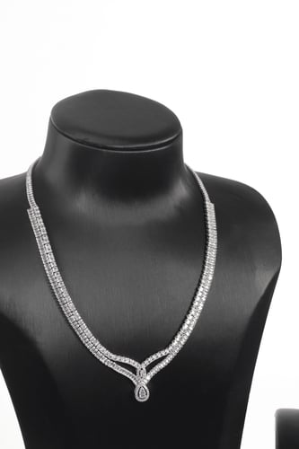 طقم اكسسوار زركون 4 قطع - (تصميم رقم 3)