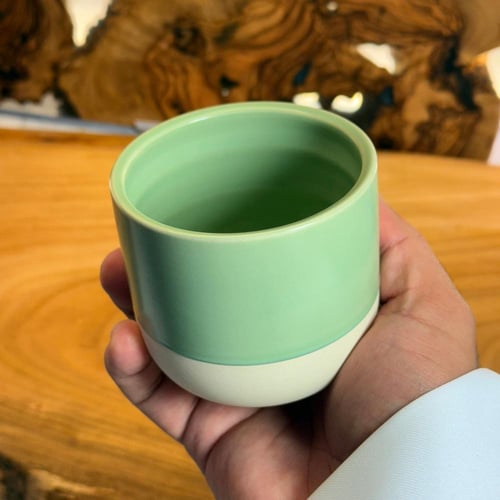 كوب سيراميك اخضر - 200 مل