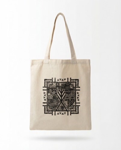 شنطة يدوية - تصميم المنطقة الجنوبية (هوية الجبل)