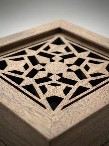 مبخرة فاخرة - تصميم المنجور الحجازي - خشب الجوز