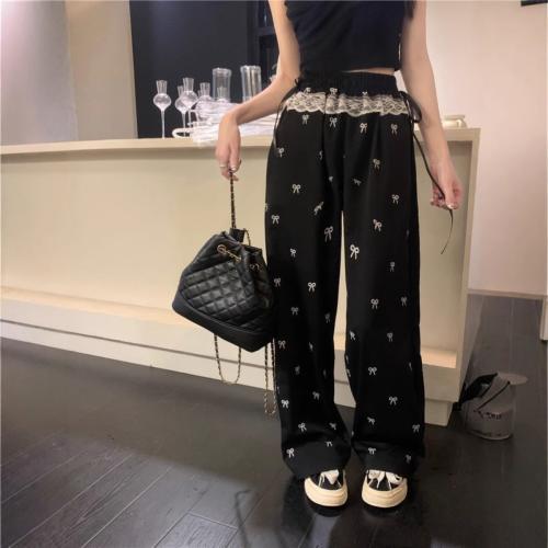 أنيقة القط طباعة عارضة تنوعا النساء السراويل الأزياء العصرية السراويل مع جيوب الرباط Sweatpants مريحة الإناث