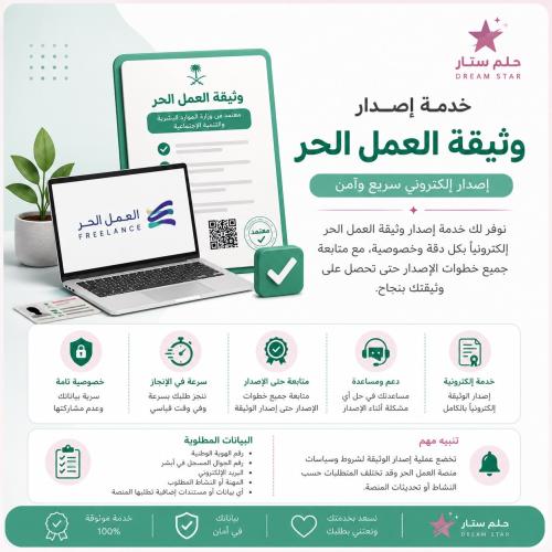 Registration in the Freelance Platform to issue th...