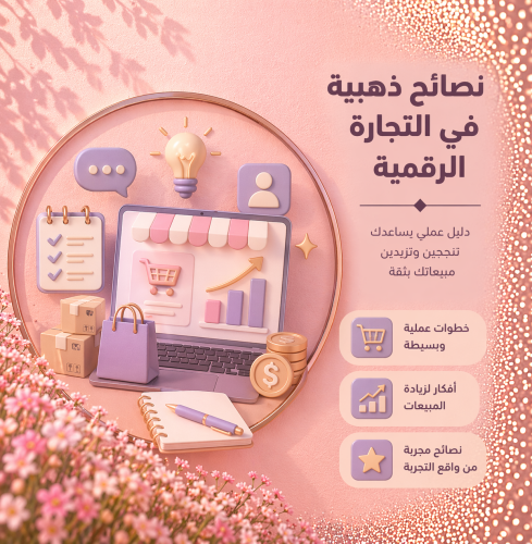 نصائحي الذهبية في التجارة الرقمية